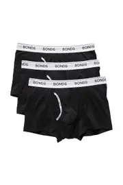 [Bonds] Bonds Men's Cotton Guyfront Trunk 3 Pack Size: Small S Multicolor