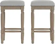 Set of 2 Brosa Clovis Counter Stools (Cloud Grey, 65cm) - BRSTCLO2CGA