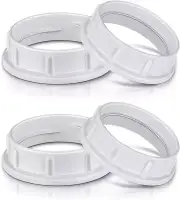 Light Socket Shade Rings,Aluminum Threaded Socket Ring for Medium Base E26 Socke