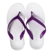 ARCHLINE Orthotic Thongs Arch Support Shoes Footwear Flip Flops Orthopedic - White/Fuchsia