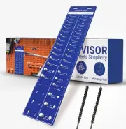42 Nut and Bolt Thread Checker - Metallic Thread Gauge SAE and Metric Tool wi...
