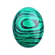 Natural Malachite Quartz Worry Stone Energy Healing Crystal Polished Palmstone