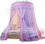 Holibanna Round Dome Bed Hanging Tent Bed Canopy for Girls Canopy Bed Curtains Soft Polyester Netting