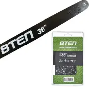 8TEN 36" Chainsaw Guide Bar & Chain .063 3/8 114DL for Stihl MS660 30030006053