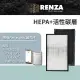 【RENZA】適用Panasonic 國際牌 F-PXM55W F-PXH55W F-VXH50W VXR55 PXR55 空氣清淨機(HEPA濾網+活性碳濾網)