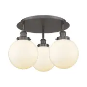 Innovations Lighting 916-3C-12-20 Canton Flush Canton 3 Light - MultiColor