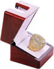 Guancrown Championship Ring Display Case Box Holder 1 Slot Hole Baseball Ring...