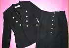 NWT Zara Tweed SET S Blazer Jacket+H&M SKIRT BLACK gold buttons