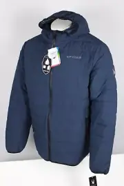 Spyder Men's Coat Jacket Full Zip Hooded XL Insulated Water Wind Resist Blue