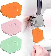 Shengsenfu 3Pack Strong Magnetic Seam Guide for Sewing Machine, Universal Polygonal Multi-Purpose Tool with Scale, Durable Sewing Accessories Supplies for Hemming and Guiding, Strong Magnetic Gauge