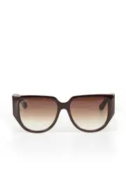 Dark Brown Browline Gradient Sunglasses
