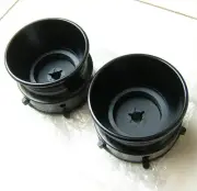 Open Reel No. 10 Aluminum Clamper Set of 2 Black Clamp Nab Hub Adapter Tape Deck