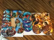 Disney Misc promo pins, Beauty/Moana/Guardians/Dory/Zootopia, set of 27