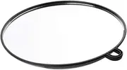 Baosity Black Hairdressing Hand Mirror Professional Handheld Salon Barbers Large Round Mirror For