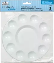 Royal Brush Crafter's Choice 10 Well Palette W/Lid-