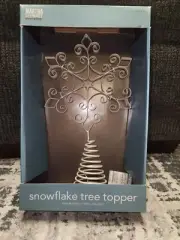 Martha Stewart Snowflake Tree Topper Arctic Christmas Holiday Home Depot