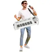 Portable 37 Key Electronic Piano Keyboard with Microphone and Rechargeable Ba...