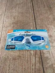 Swim Gear Youth Cool Swim Goggles, Anti-Fog & UVA Adjustable Strap Blue Lens