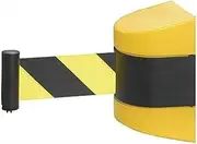 Queue Belt Barrier Retractable,Queue Line Dividers, Magnetic Wall Mount 10 M, for Crowd Control Barriers and Line Dividers (Color : B)