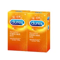 在飛比找momo購物網優惠-【Durex杜蕾斯】凸點裝保險套12入*2盒(共24入)