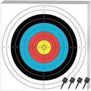 30 Pcs Standard Archery Targets Paper, 16 Inch 10 Rings Bow Arrow Targets for Hu