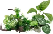 Fish Tank Decorations Aquarium Decor 4Inch Ornaments Betta Leaf Pad Hammock 4Pcs