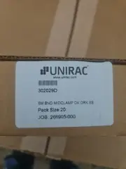 Unirac SolarMount 302029D Integrated Bonding Mid-Clamp Top Mounting BLK (20ct)