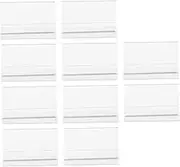 10 Pack Acrylic Meeting Name Plates Desk Sign Holders Easy Insert for Guest Tags Display Stand for Banquets