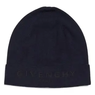 [二手] givenchy Ribbed Logo Wool Beanie 羊毛帽