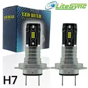 Micro H7 V12 CSP LED Headlight Bulbs Kit 8000lm For Jaguar XJ X350 X358 2003-200 (for: Jaguar)
