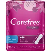 Carefree Original Unscented Liners 30 Pack