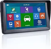 GPS Car Navigator, 7" HD Car GPS Navigation 8G 256MB 800 * 480 Resolution Screen Bluetooth AVIN Navite Europe Map Truck Navigator for Car Truck RV(256MBSunshade)