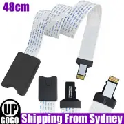 TF Micro SD To TF Memory Card Extension Cable Adapter Extender Converter 48cm AU