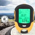 FR500 Multifunctional Car Altimeter Barometer Thermometer Hygrometer Compas LX