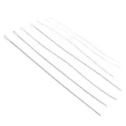 5Pcs Platinum Metal Alloy Twist Beading Needle Threading Beading Tools 38~150mm