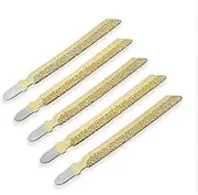SHDIATOOL Diamond Jig Saw Blades for Granite Marble Ceramic Tile Brick Plastic 5pcs 4 inch/100mm High Professional Quality Vacuum Brazed Cutting Disc