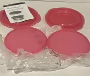 Tupperware FlatOut Containers Set 2x Flat Out Pink New w/Seal