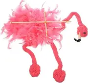 Kisangel Flamingo Marionette Puppet Interactive Plush Animal for Creative Role Play Lightweight String Puppet with Workmanship for Performances and Gatherings Random Color
