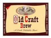 Old Craft Brew Beer Bottle Label Menominee Mich