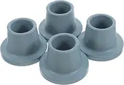 4pcs Sooth Chair Bath Chair Foot Cover Leg Caps Foot Stool Covers Rubber Leg Tips Crutches Tips Grey Rubber