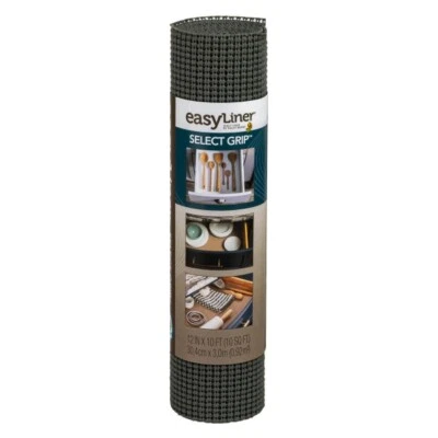 Select Grip™ EasyLiner® Brand Shelf Liner - Dark Gray, 12 in. x 10 ft.