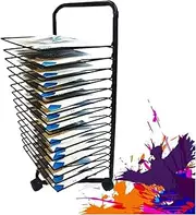 Art Drying Rack,Painting Art Storage Rack,Single-Sided 15-Layer Art Storage Rack,Suitable for Storing Drawings,Paintings and Prints