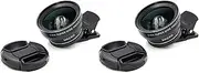 Binxind 2pcs Fish Eye Phone Lens, 0.45X Phone with HD Camera Lens Macro Clip Lens Wide Angle Lens Lens for Mobile Phone Camera