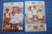 Vogue Craft #7486, #7565 Doll Coll Pattern Teresa Layman 18" Doll Dress Coat Hat