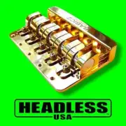 Full Contact Hardware FCH 5-String Bass Bridge-Top Mount (Gold Finish)