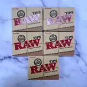 5PK RAW Pre-Rolled Tips, 21 Tips Per PK, FREE SHIPPING WITH TRACKING NUMBER