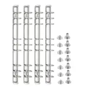 B5 Ring Binder Mechanisms, 4 Set 9-Hole Replacement Binder Planners, 2.5cm Ring