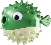 ＫＬＫＣＭＳ Interactive Dog Toys Dog Puzzle Toys, Rubber Elastic Ball Toys for Small Medium Large Cat, Green