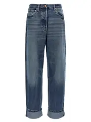 [Prada] Prada-Turn Up Jeans Celeste-Donna 27