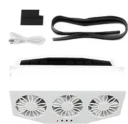 Car Exhaust Fan, Solar Window Vent Radiator, 23x7x11.5cm Exhaust Solar Powered Car Cooler, Vehicle Air Purifier, Cooling Ventilation System for Car, Auto, Rv, Suv, Truck